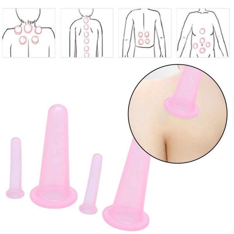 [Hàng mới về] Set 2 cốc giác hơi chăm sóc sức khỏe bằng silicone
