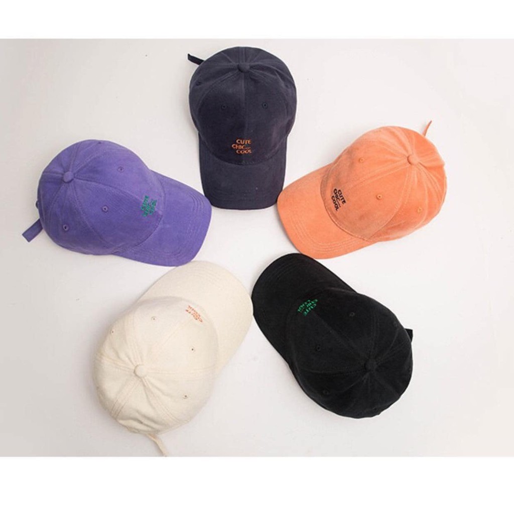 Nón lưỡi trai, nón cap, mũ lưỡi trai nam nữ Unisex NÓN CUTE CHIC...COOL