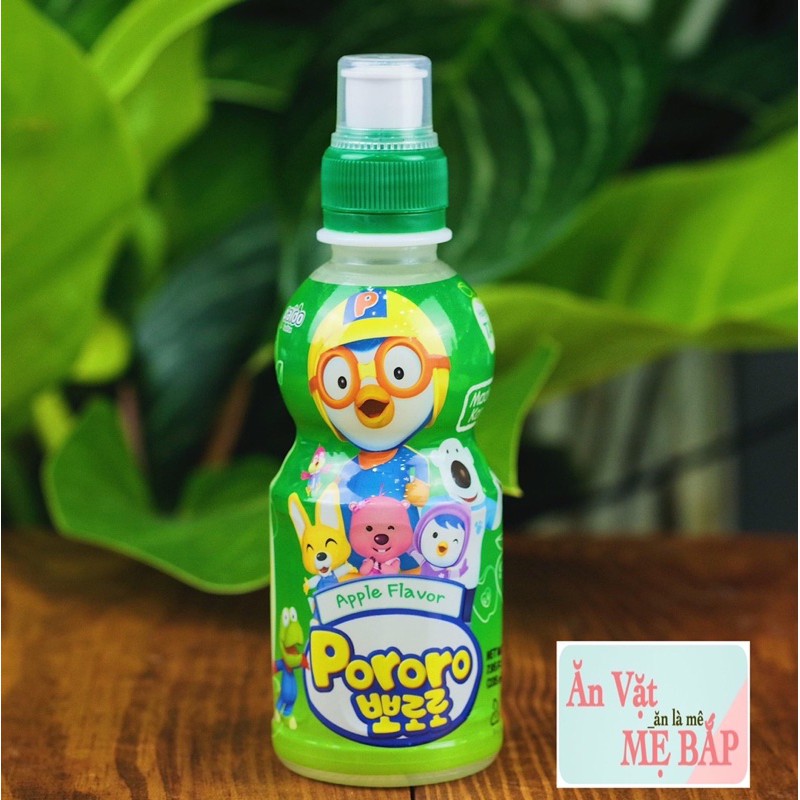 NƯỚC UỐNG HỒNG SÂM PORORO CHO BÉ - HÀN QUỐC - Dạng Chai 235ml - có 6 vị ( chi tiết dưới mô tả)