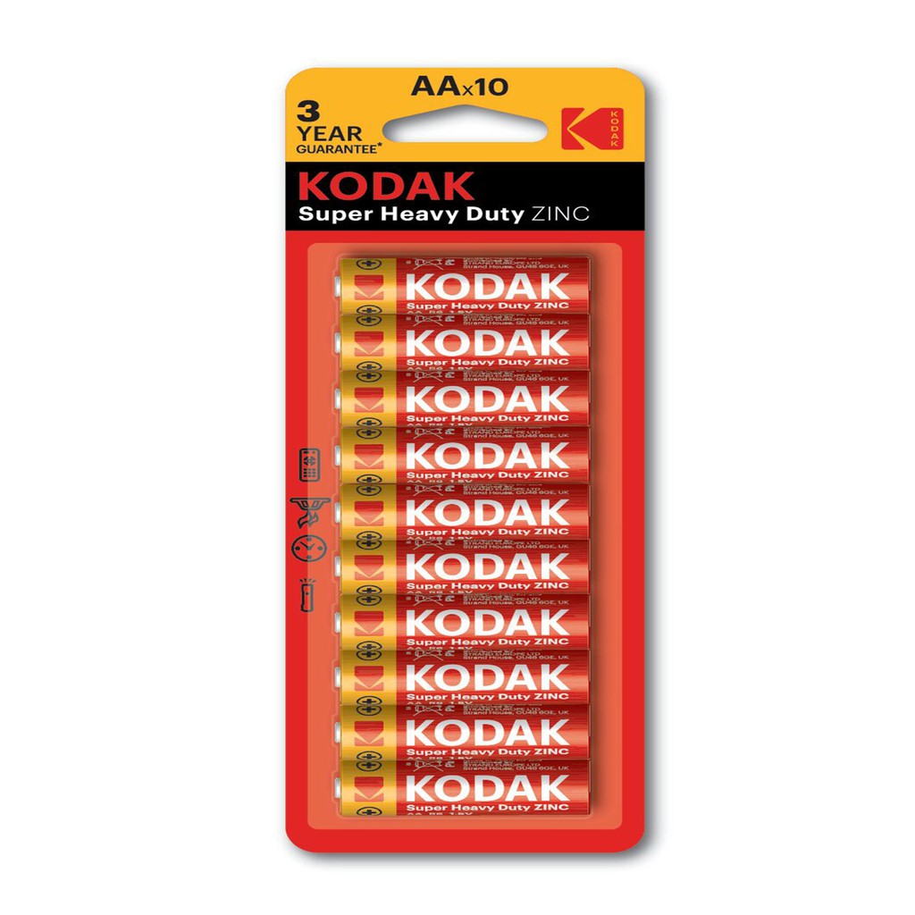 [Mã BMBAU50 giảm 7% đơn 99K] Bộ 10 Pin Kodak Alkaline AA điện thế 1.5V chính hãng Uncle Bills IB0145