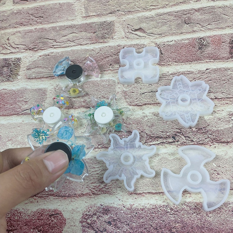 Set 4 Con Quay Đồ Chơi Fidget Spinner BằNg NhựA Silicone DIY