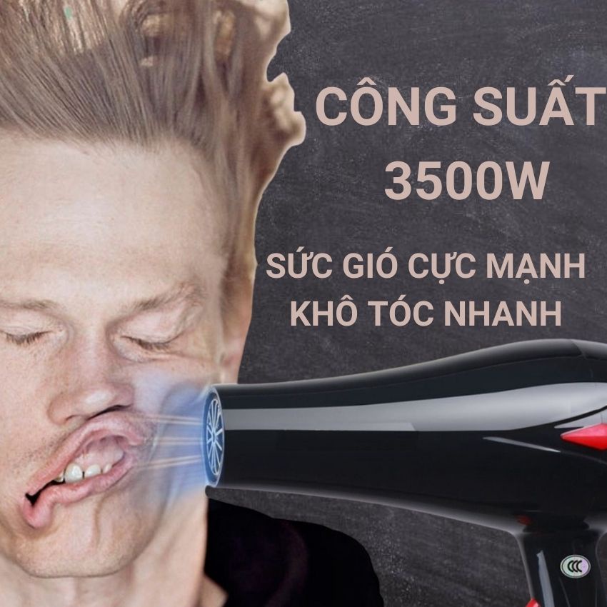 Máy Sấy Tóc Cao Cấp 2 Chiều Nóng Lạnh Tích Hợp Nút Nhiều Chế Độ Không Gây Hư Tổn Tóc Dễ Dàng Tạo Kiểu Kho Sỉ Sài Thành