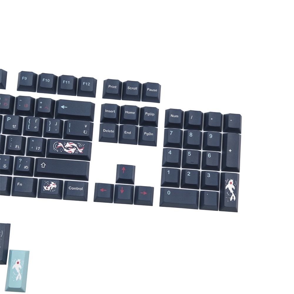 Keycap PBT GMK Zen Pond Bộ Nút Bấm Bàn Phím Cơ Keycaps Nhuộm Thăng Hoa Cá Tính ISO Spacebars 2U 2.25U 2.75U 3U 7U