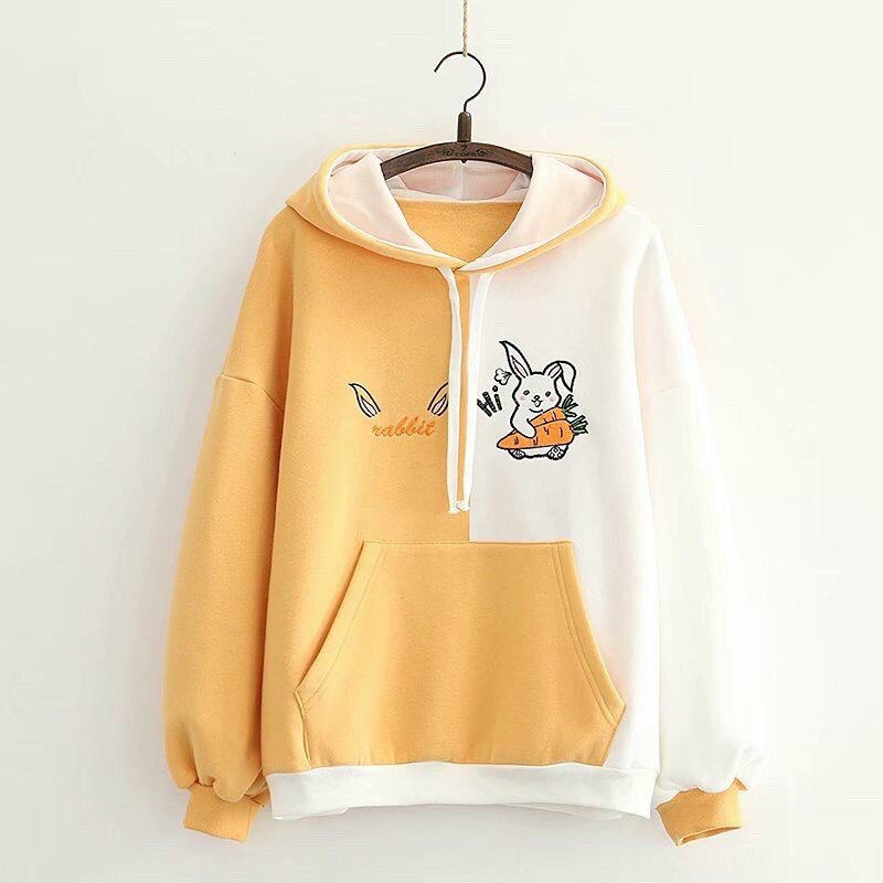 ÁO KHOÁC HOODIE NỮ THỎ CÂM CAROT CUTE DỄ THƯƠNG | BigBuy360 - bigbuy360.vn