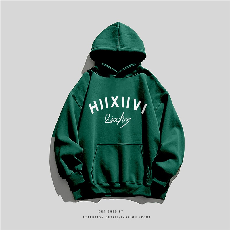 NRVP Áo Khoác Hoodie Tay Dài Dáng Rộng In Họa Tiết Phong Cách Hàn Quốc Dành Cho Nam Nữ