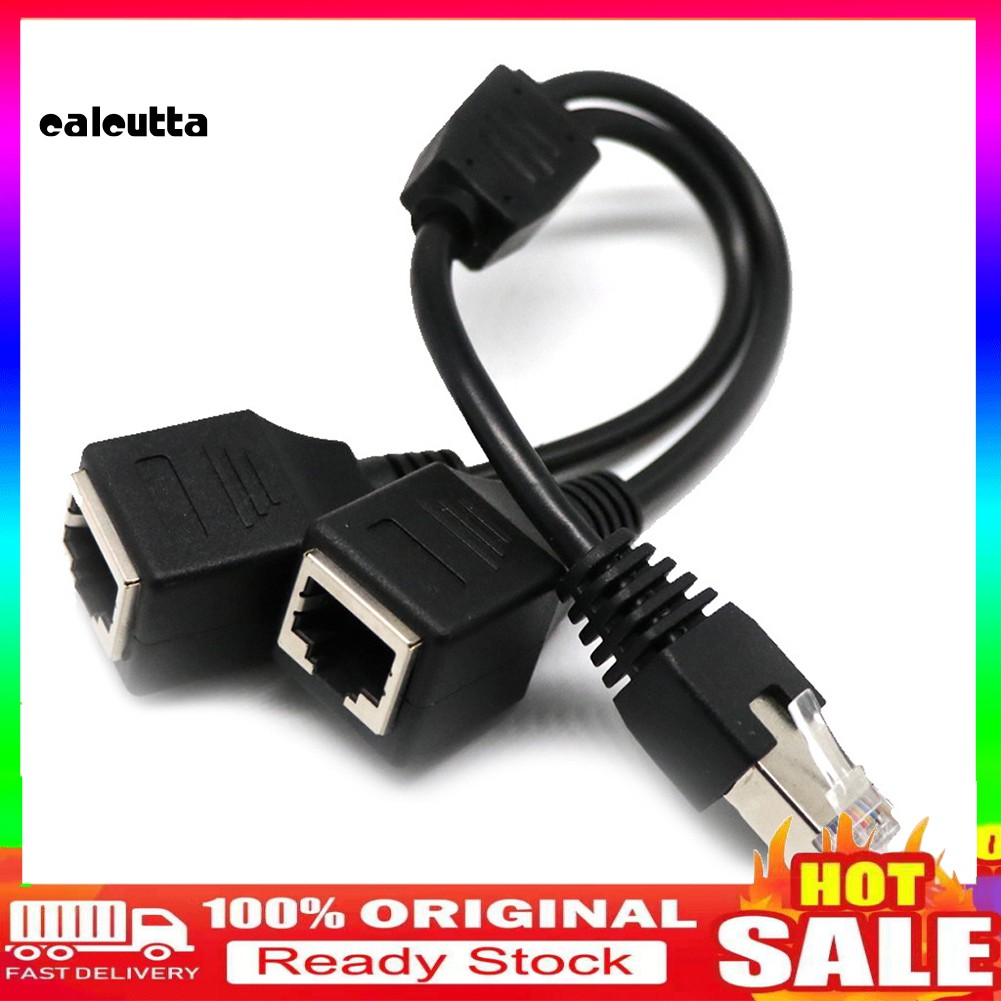 Bộ Chia Cáp Mạng 2 Trong 1 RJ45 2 Đầu Dương Sang Âm