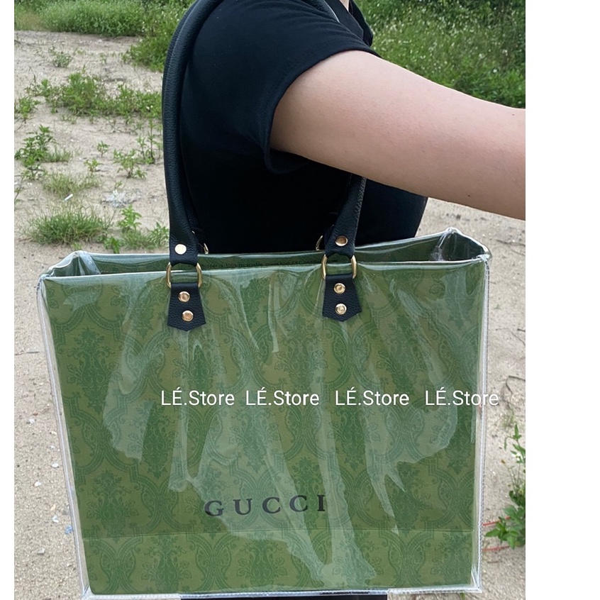 Túi giấy hãng custom size 32 Có Khóa Kéo