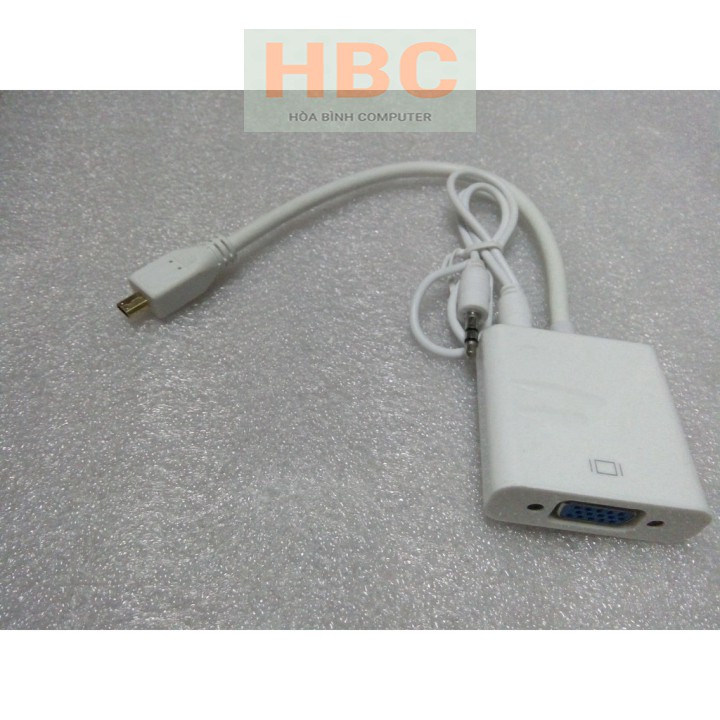 Cáp chuyển Micro HDMI to VGA + AV