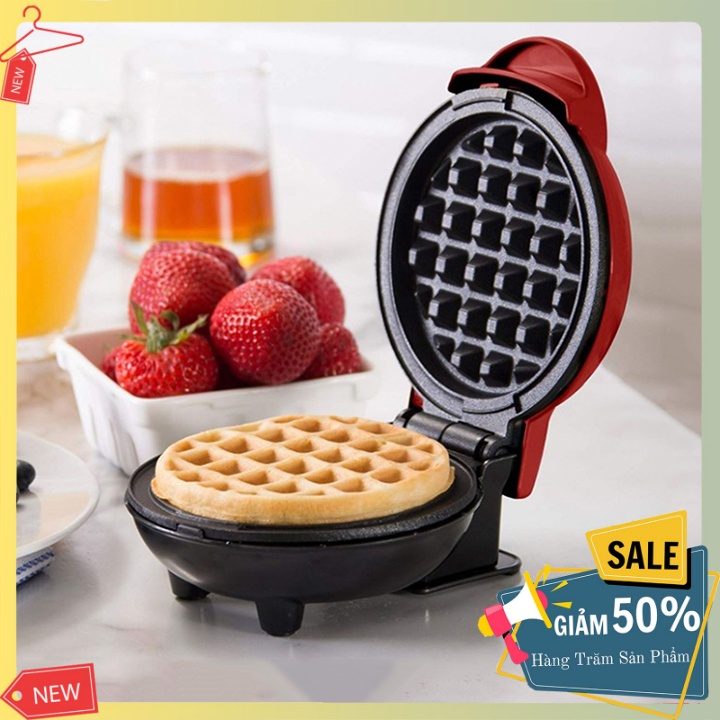 Máy làm bánh Waffle, Nướng bánh kẹp tổ ong mini Sokany