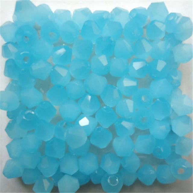 Set 100 Hạt Đá Pha Lê Hình Nón 4mm Dùng Làm Vòng Tay / Vòng cổ
