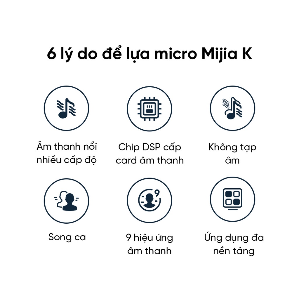 Micro KARAOKE kèm loa Bluetooth Xiaomi MIJIA K - Micro KARAOKE Bluetooth Xiaomi