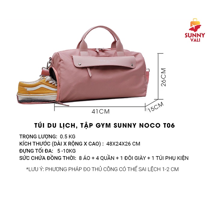 Túi du lịch thời trang SUNNYVALI Noco T06 (3 màu - 1 size)