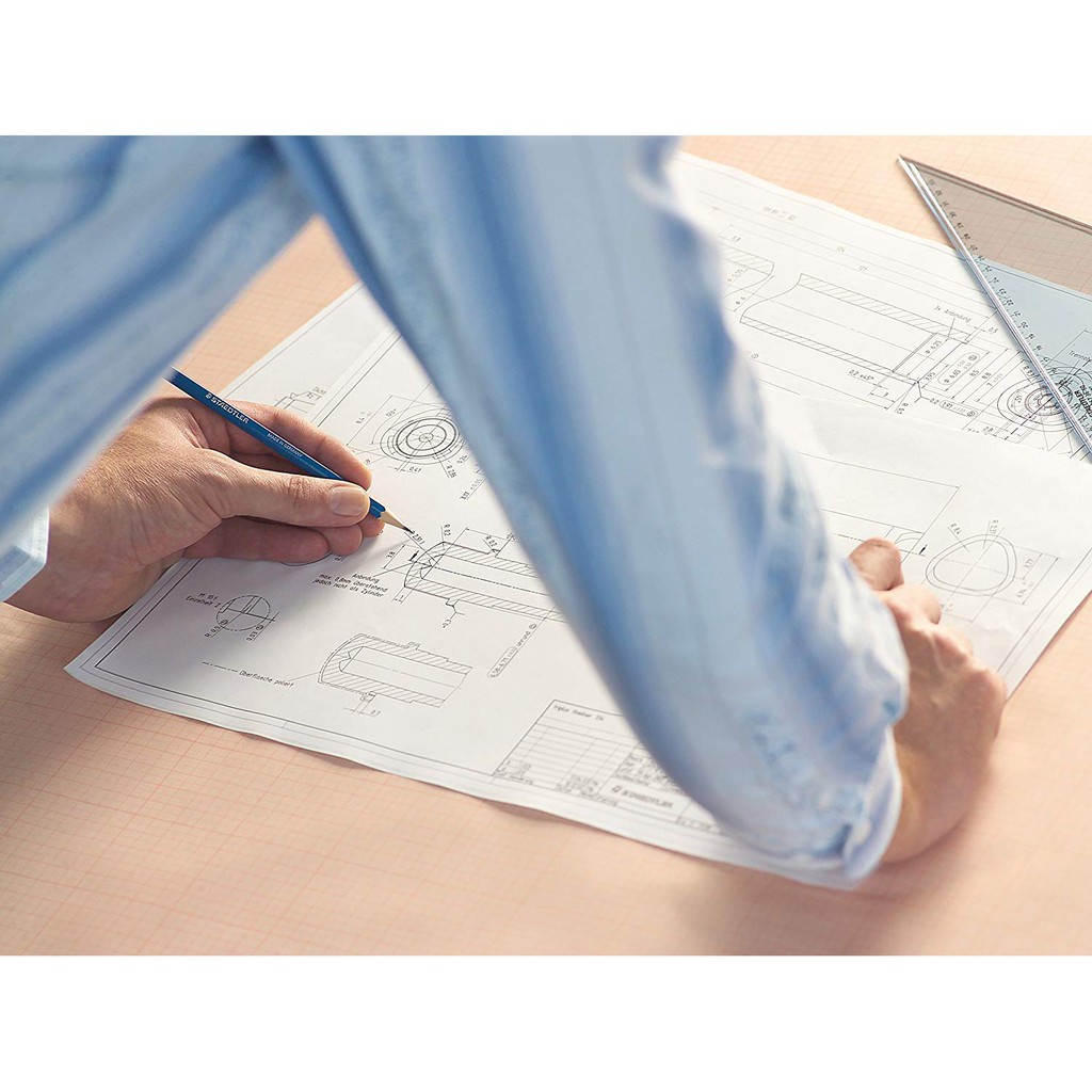 Bút Chì Phác Thảo/Ký Họa STAEDTLER MARS LUMOGRAPH Thân Xanh