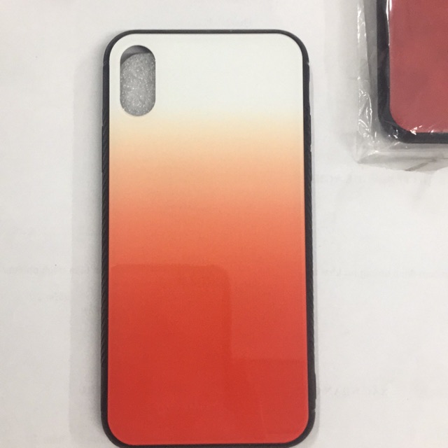 Ốp nhựa cứng tráng gương viền dẻo cho iPhone X