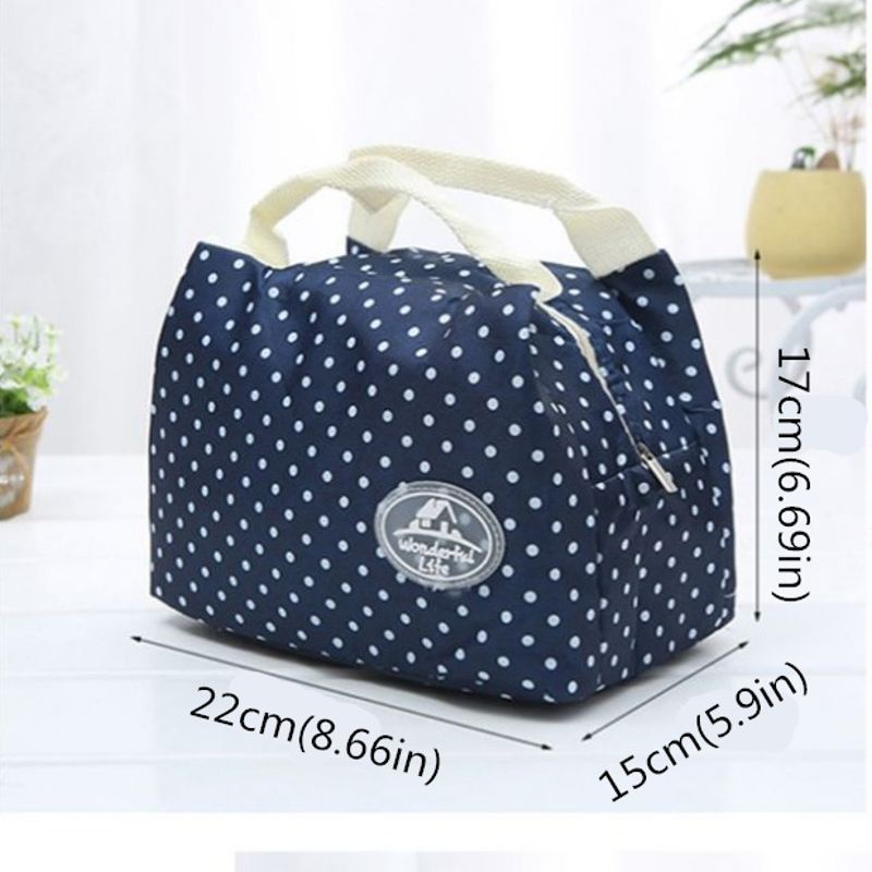 Túi Đựng Hộp Cơm Trưa Cách Nhiệt Nhỏ Gọn Tiện Dụng Cho Nam Và Nữ