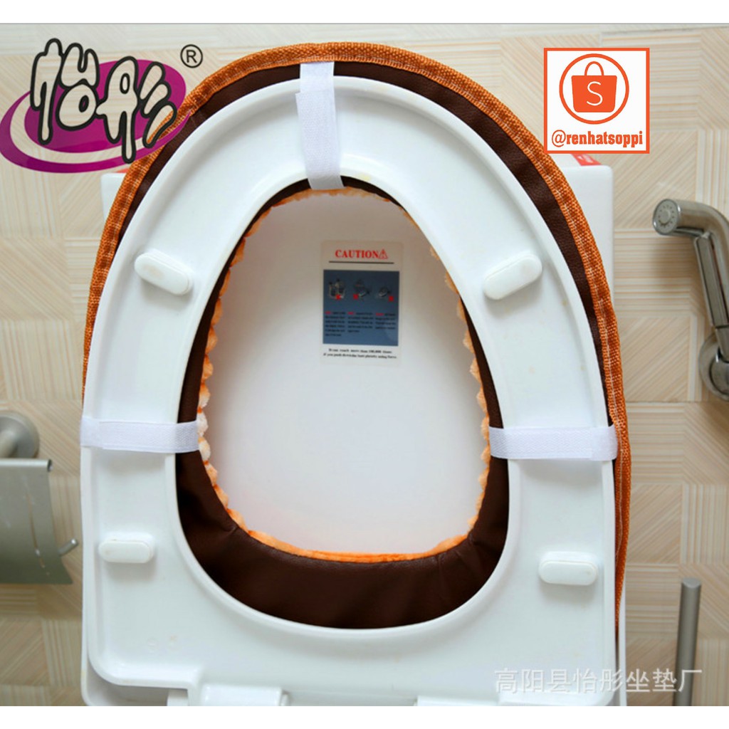 Thảm nỉ lót bệ bồn cầu/toilet chống nước, chống lạnh cho mùa đông