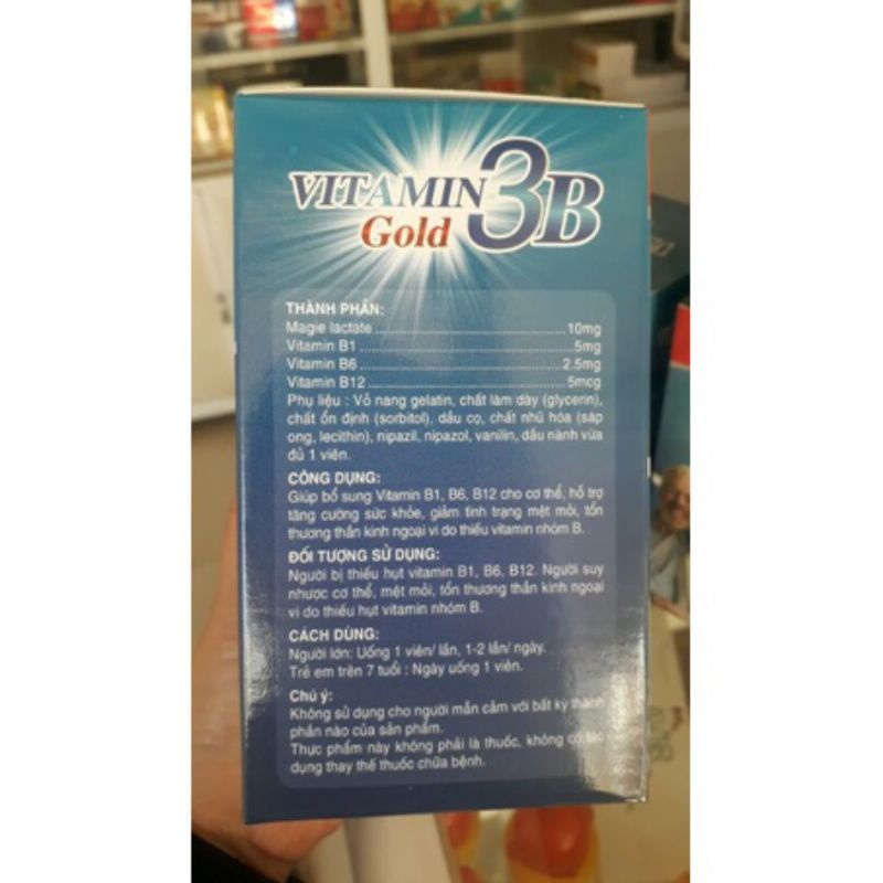 [CHÍNH HÃNG] VIÊN UỐNG VITAMIM 3B TỔNG HỢP BỒI BỔ CƠ THỂ