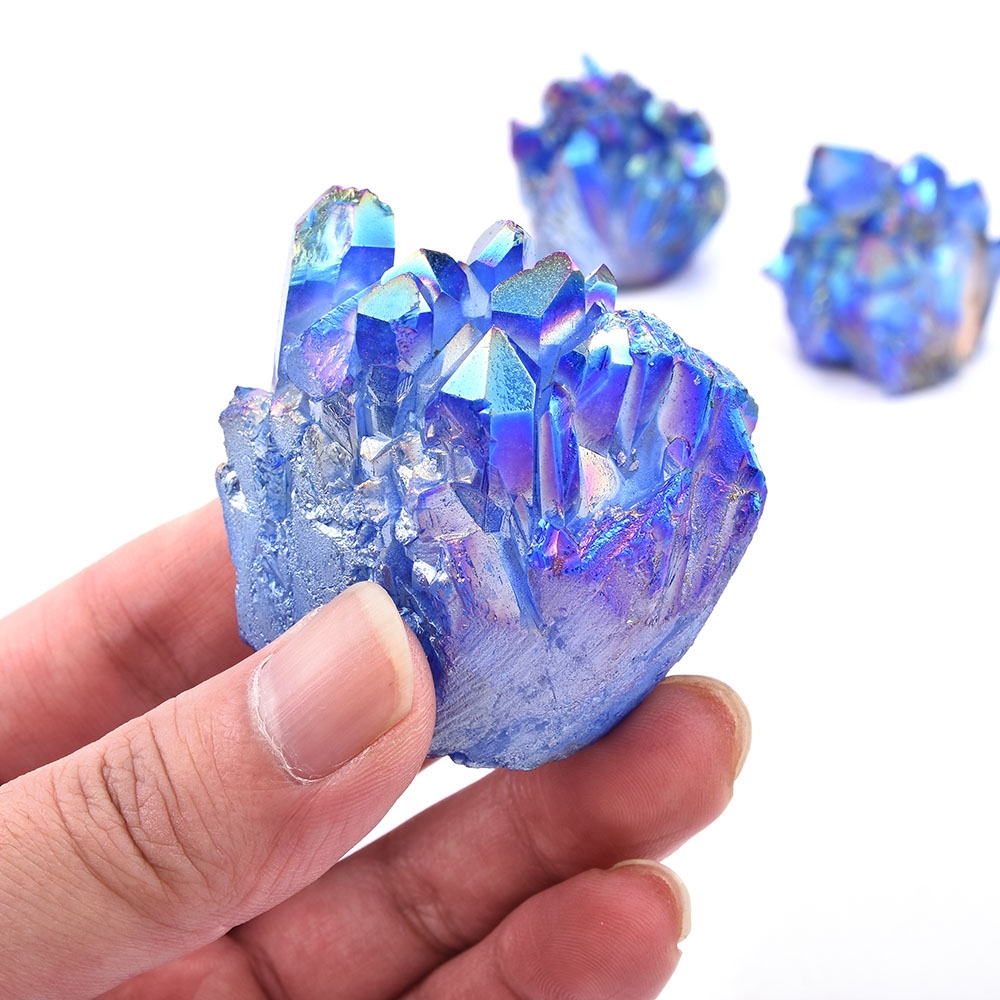 Đá Topaz Tự Nhiên Màu Xanh Dương Dùng Trang Trí