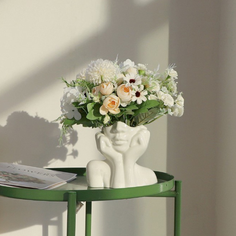 Bình Hoa Sứ Nghệ Thuật Cơ Thể Người Phong Cách Bắc Âu Trang Trí Nội Thất