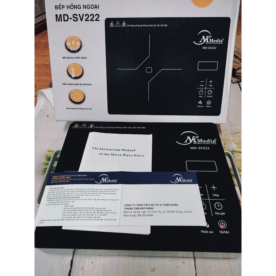 Bếp từ Media cảm ứng TẶNG KÈM NỒI 8 chức năng ăn lẩu đun nấu bảo hành 1 đổi 1 bếp từ ăn lẩu bếp nấu lẩu