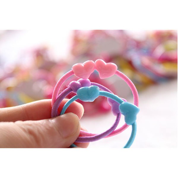 Túi dây buộc tóc đáng yêu 50 PCS