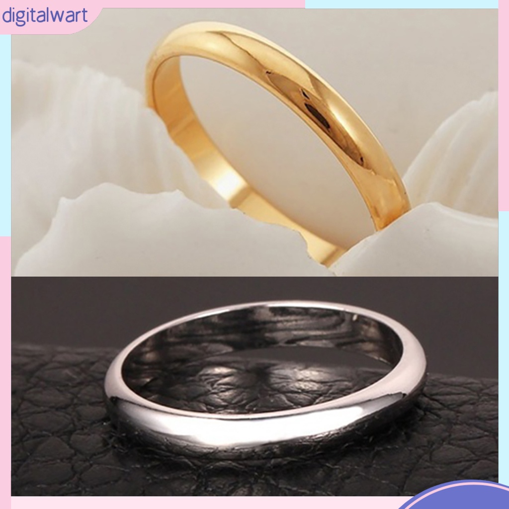 Nhẫn Thép Titan Thiết Kế Đơn Giản Cho Cặp Đôi