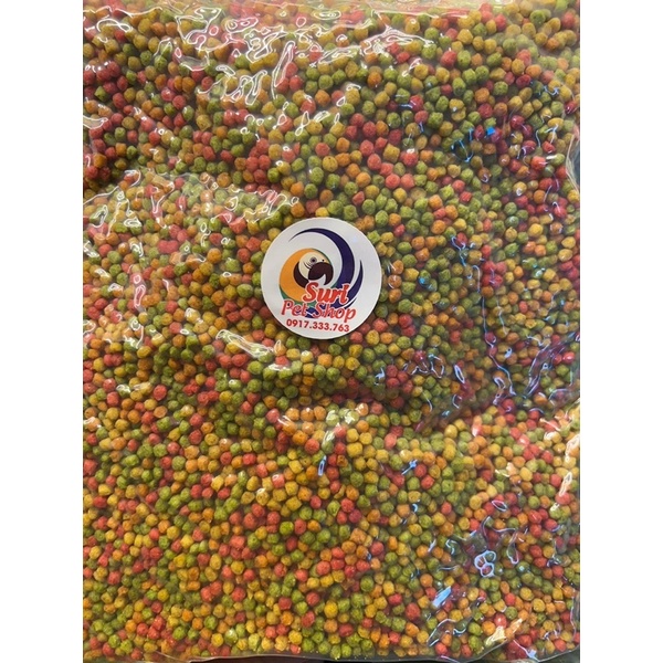 Cám trái cây chào mào nuôi sinh sản hàng Mỹ bao chia lẻ 1kg