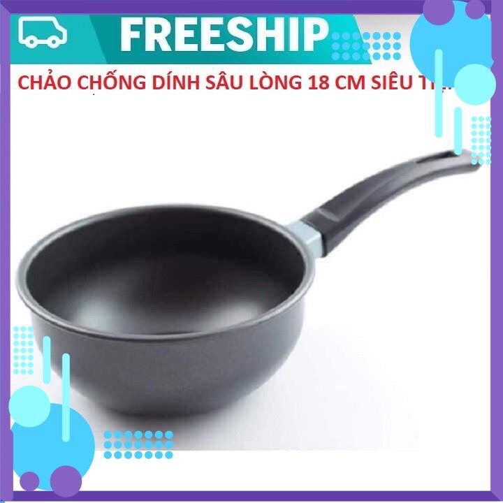 (Xả Hàng)Chảo chống dính sâu lòng 18cm,Chảo chống dính dùng đươc bếp từ