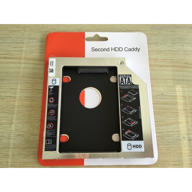 Khay ổ cứng Cady Bay dày 12.7mm ( gắn thêm ổ cứng cho laptop) | BigBuy360 - bigbuy360.vn
