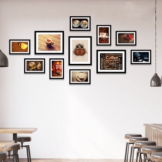 Bộ khung ảnh treo tường có kính trang trí quán cafe binbin ka272