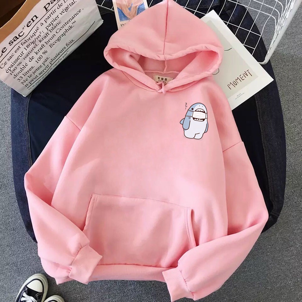 Áo hoodie nam nữ in hình Chú Cá Mập cực đẹp, chất nỉ dày dặn, nón 2 lớp, thích hợp làm áo cặp William - DS145