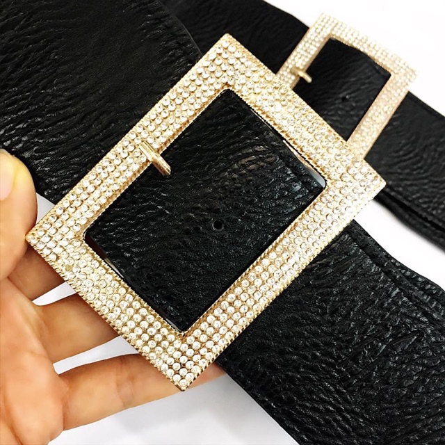 Đai váy :bản 7cm,mặt đính đá,chun co giãn(DXEO)