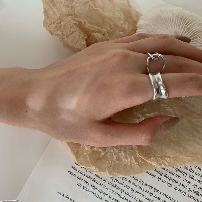 Nhẫn hở thiết kế độc đáo phong cách Retro Nhật bản sang trọng