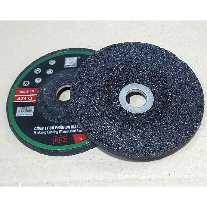 Bộ 2 Đá Mài 1 Tấc Độ Cứng Tuyệt Đối Dùng Gắn Cho Máy Cầm Tay Kích Cỡ 100mm Độ Dày 6mm