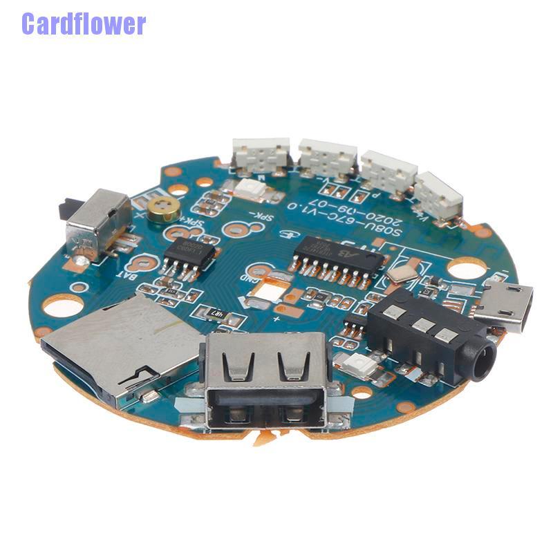 (Hàng Mới Về) Bảng Mạch Khuếch Đại Âm Thanh Mp3 Bluetooth Đa Năng Cardflower 3.7-5v
