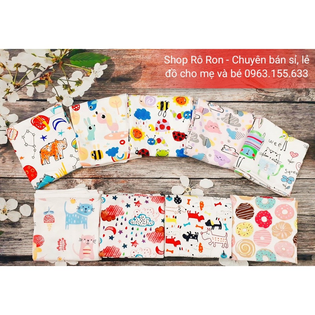 Chăn ủ cotton có mũ - Chăn ủ hè cho bé - Shoproron