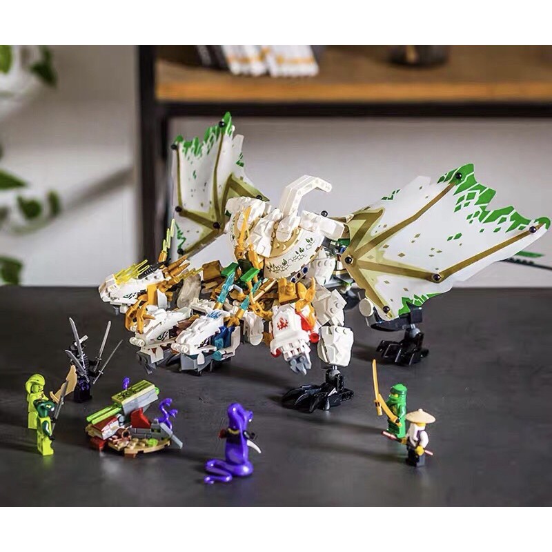 Ảnh thật 💥Lắp Ráp Bela 11164 Chúa tể rồng 4 đầu Ninjago💥Ảnh thật 7 ảnh cuối