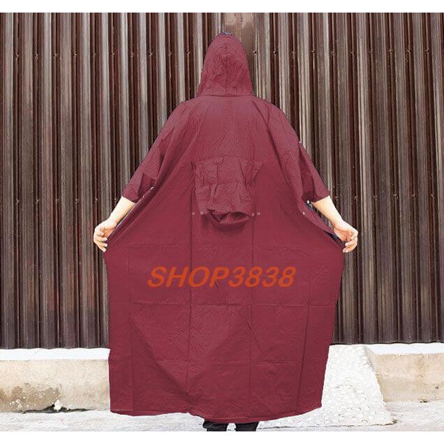 Áo Mưa 2 Đầu Nhựa Dẻo Kính Đèn Không Thấm Nước