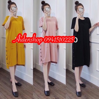 VÁY BẦU THỜI TRANG DÁNG SUÔNG COTTON 45-80Kg