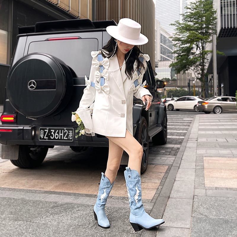 Áo khoác vest phong cách Pháp thiết kế mới dễ phối đồ thời trang mùa thu 2022 | BigBuy360 - bigbuy360.vn