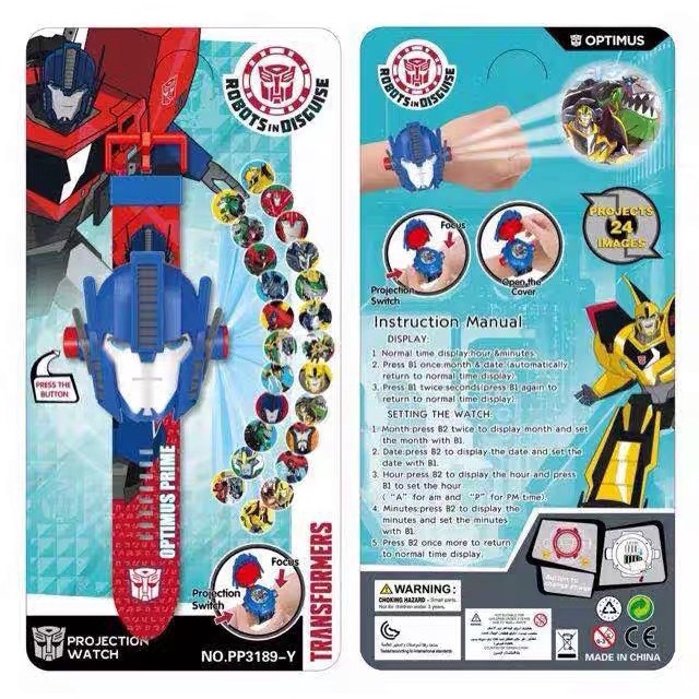 🔥 Đồng Hồ Biến Hình Siêu Nhân Cho Bé 🔥 Biến thành siêu nhân,xem giờ,có đèn chiếu hình siêu nhân