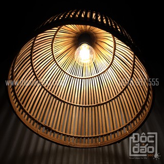 Đèn mây tre đan mẫu D360-MTD08