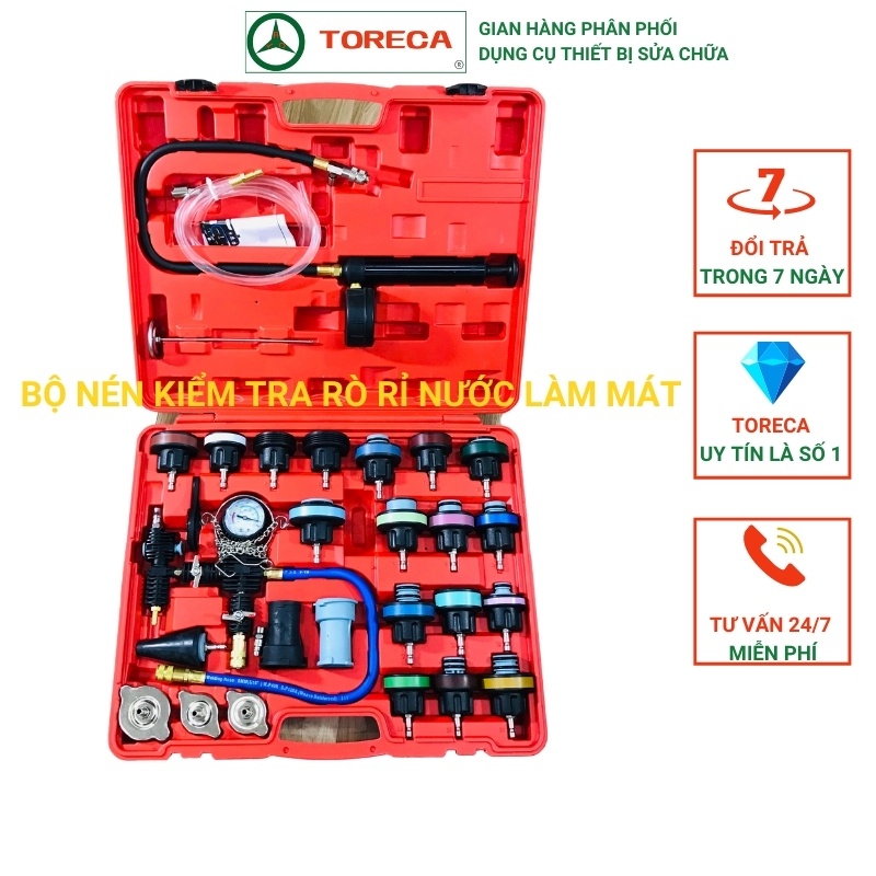 Bộ thử kín két nước, kiểm tra rò rỉ két nước làm mát ô tô TORECA
