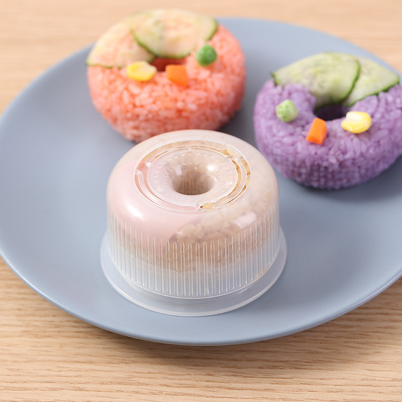 Khuôn Làm Cơm Bento / Sushi Hình Bánh Donut Diy Phong Cách Nhật Bản Cho Bé