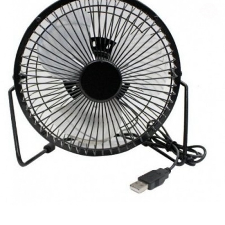 Quạt Mini Lồng Sắt Tiện Ích - Đen