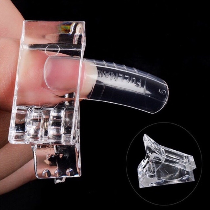 Kẹp gel gôm-kẹp định hình móng up gel gôm cố định form móng giữ móng nối vào phom