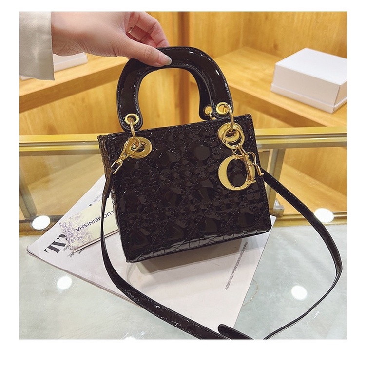 Túi xách nữ cầm tay bản da bóng 3 ô  DiDiBag