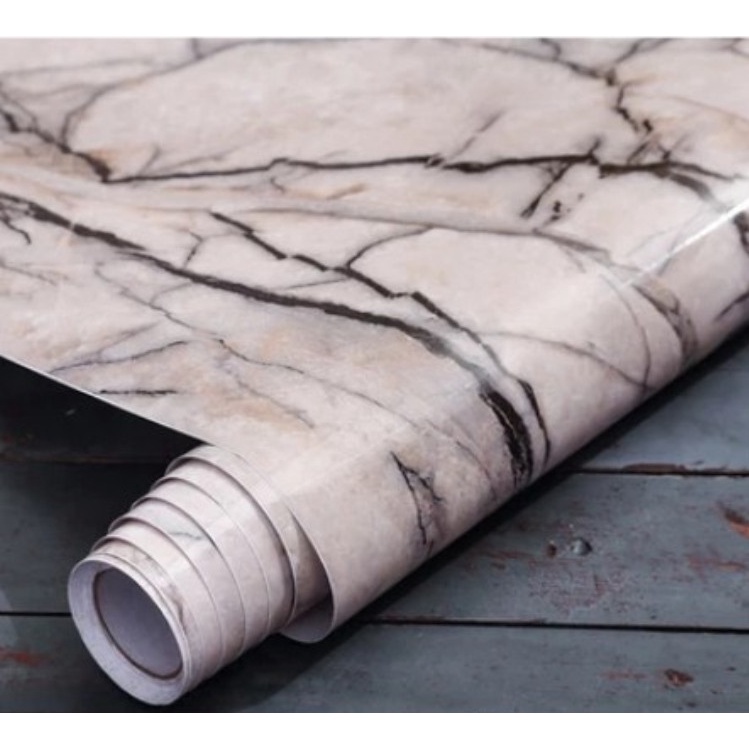 Decal dán tường ĐÁ VÂN ĐEN TRẮNG KHỔ 60CM nhiều mẫu (giá 1m dài)