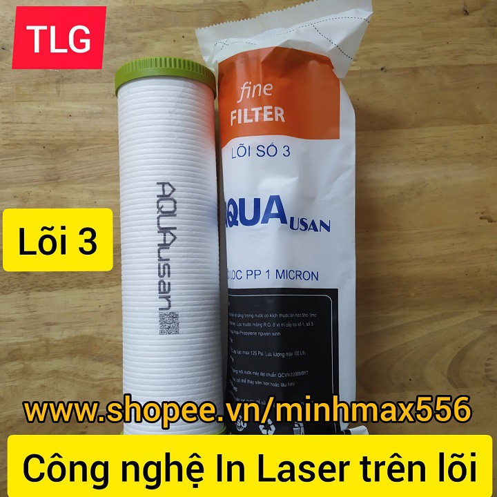 [UY TÍN SỐ 1] LÕI LỌC NƯỚC SỐ 3 AQUA CAO CẤP | LÕI LỌC NƯỚC AQUA 1 micro