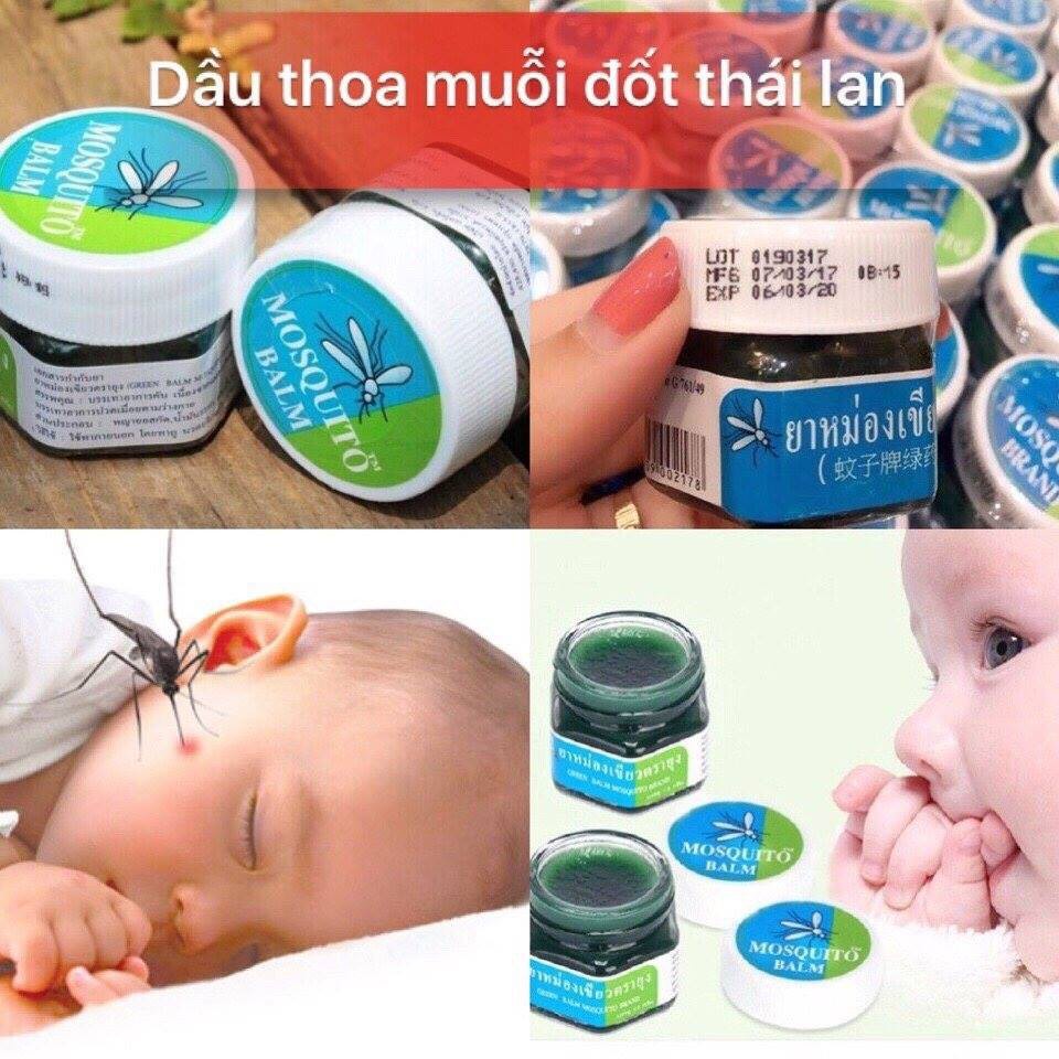 Kem bôi muỗi đốt thái lan GREEN BALM MÓQUITO rẻ